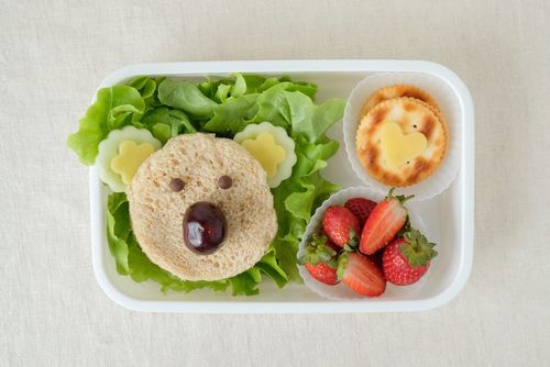 Creative and healthy lunch box for children.